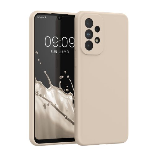 Kwmobile калъф за Samsung Galaxy A33 5G, кремав, силиконов, KWM000015GQ059C