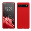 Kwmobile калъф за Google Pixel 6a, червен, силиконов, KWM000015OO018C
