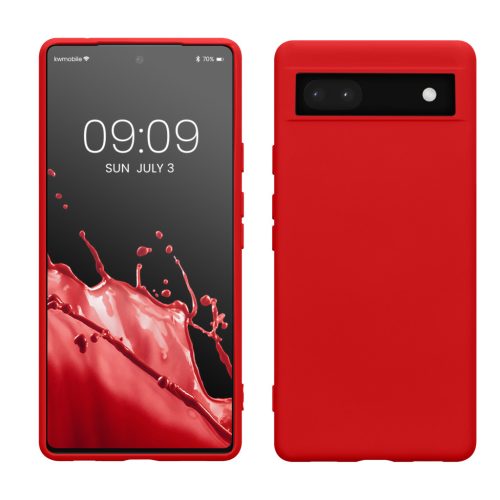 Kwmobile калъф за Google Pixel 6a, червен, силиконов, KWM000015OO018C