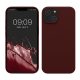 Kwmobile калъф за Apple iPhone 14, тъмночервен, силиконов, KWM000016NI042C