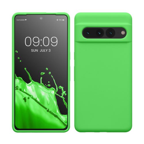 Kwmobile калъф за Google Pixel 7 Pro, зелен, силиконов, KWM0000171J044C