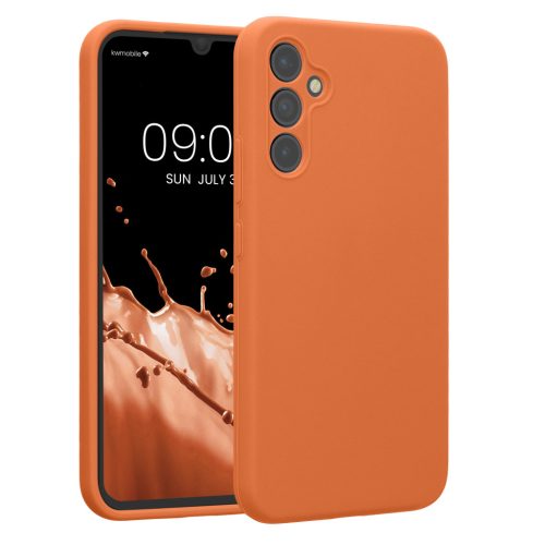 Kwmobile калъф за Samsung Galaxy A34 5G, оранжев, силиконов, KWM000018GC058C