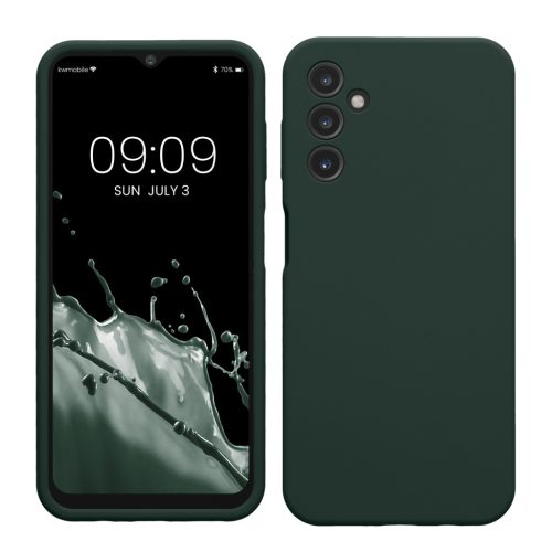 Kwmobile калъф за Samsung Galaxy A14 5G, тъмнозелен, силиконов, KWM000018GD042C