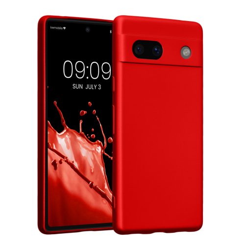 Kwmobile калъф за Google Pixel 7a, червен, силиконов, KWM000019YG012C