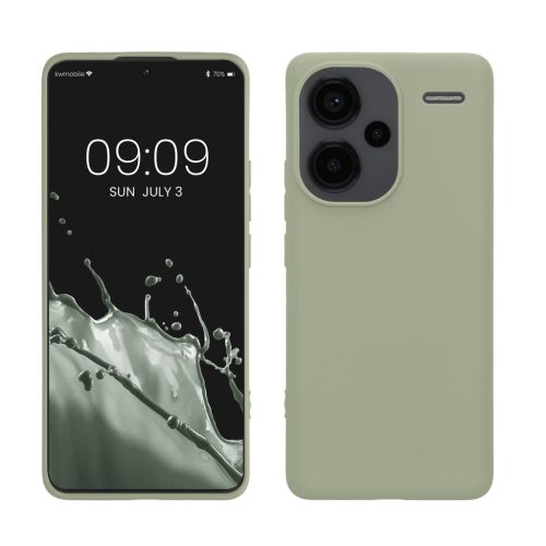 Kwmobile калъф за Xiaomi Redmi Note 13 Pro Plus 5G, светло зелен, силиконов, KWM000020KI005C
