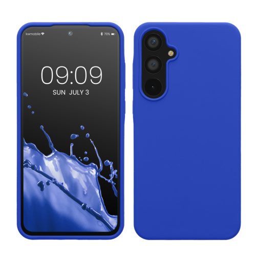 Kwmobile калъф за Samsung Galaxy A55 5G, син, силиконов, KWM000021ME026C
