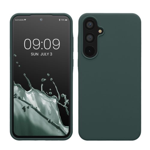 Kwmobile калъф за Samsung Galaxy A55 5G, зелен, силиконов, KWM000021ME029C