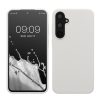 Силиконов калъф Kwmobile за Samsung Galaxy A55 5G, бял, KWM000021ME030C