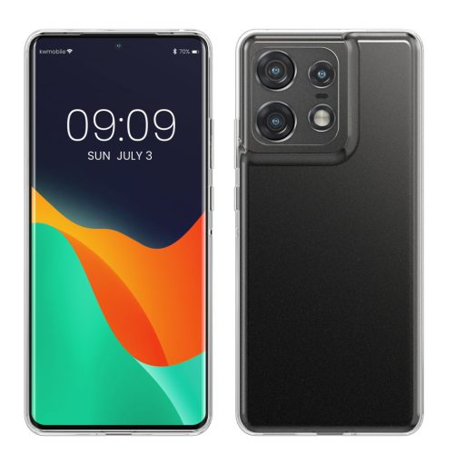 Kwmobile калъф за Motorola Edge 50 Pro, прозрачен, силиконов, KWM000022SM001C