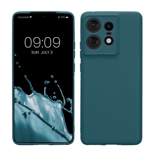Kwmobile калъф за Motorola Edge 50 Pro, зелен, силиконов, KWM000022SO002C