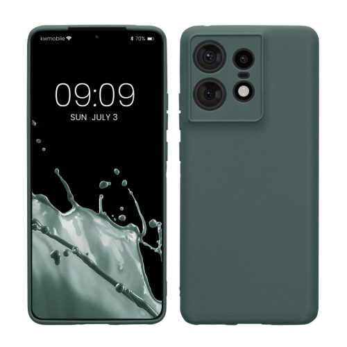 Kwmobile калъф за Motorola Edge 50 Pro, зелен, силиконов, KWM000022SO003C