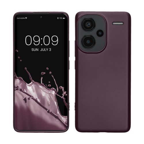 Kwmobile калъф за Xiaomi Redmi Note 13 Pro Plus 5G, тъмно лилав, силиконов, KWM000020KJ007C