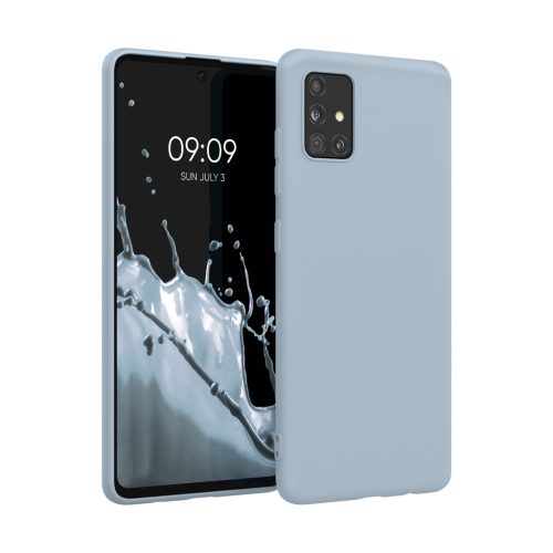 Kwmobile калъф за Samsung Galaxy A51, светло син, силиконов, KWM000010YZ052C