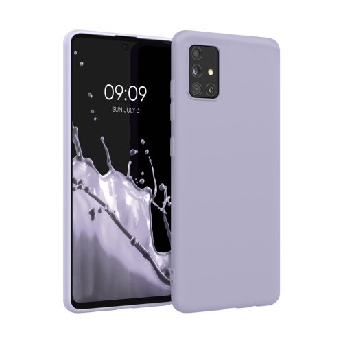 Kwmobile калъф за Samsung Galaxy A51, светло лилав, силиконов, KWM000010YZ053C