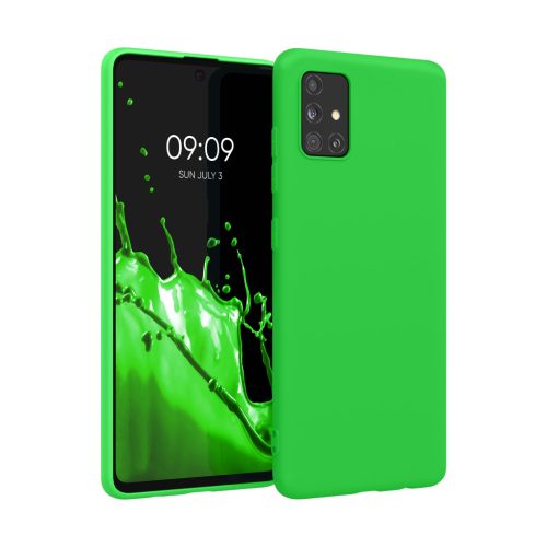 Kwmobile калъф за Samsung Galaxy A51, зелен, силиконов, KWM000010YZ055C