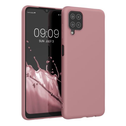 Kwmobile калъф за Samsung Galaxy A12, светло розов, силиконов, KWM000012BL063C
