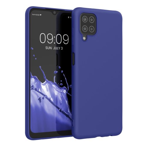 Kwmobile калъф за Samsung Galaxy A12, син, силиконов, KWM000012BL065C