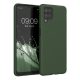 Kwmobile калъф за Samsung Galaxy A12, тъмнозелен, силиконов, KWM000012BL066C