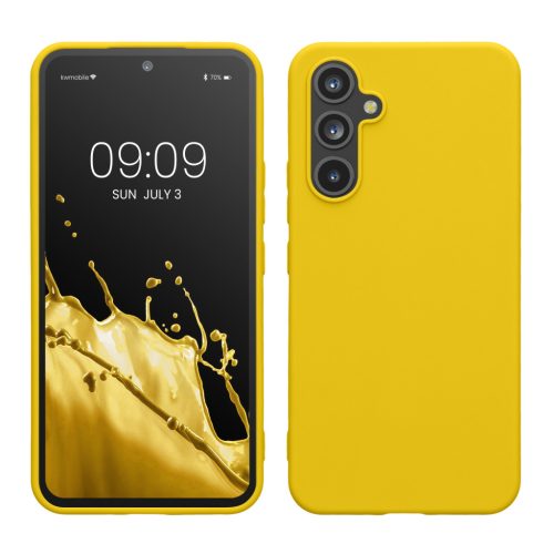 Kwmobile калъф за Samsung Galaxy A54 5G, жълт, силиконов, KWM000018FR038C