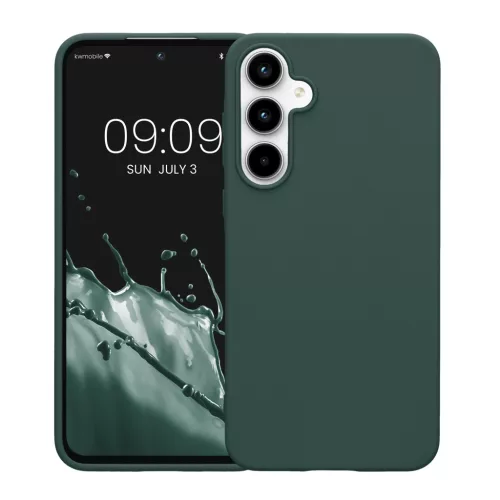 Kwmobile калъф за Samsung Galaxy A55 5G, зелен, силиконов, KWM000021MG016C
