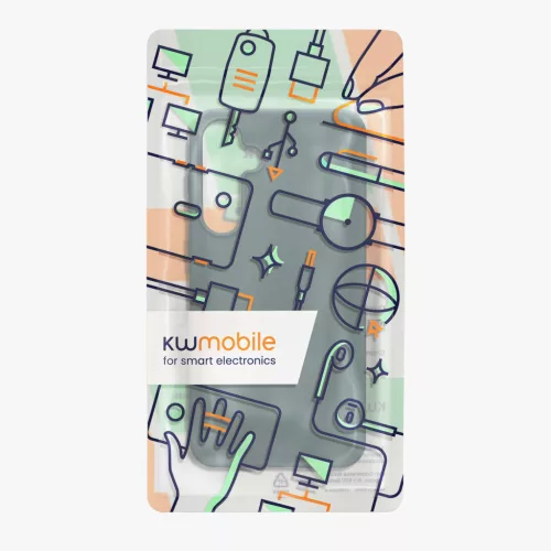 Kwmobile калъф за Samsung Galaxy A55 5G, зелен, силиконов, KWM000021MG016C