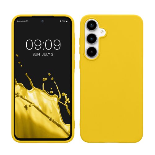 Kwmobile калъф за Samsung Galaxy A55 5G, жълт, силиконов, KWM000021MG023C