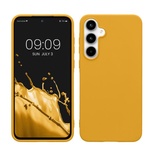 Kwmobile калъф за Samsung Galaxy A55 5G, жълт, силиконов, KWM000021MG027C