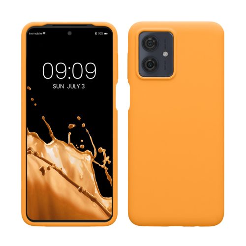 Kwmobile калъф за Motorola Moto G64, оранжев, силиконов, KWM000022SS008C