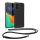 Kwmobile калъф с връзка за Motorola Moto G64, прозрачен/черен, силиконов, KWM000022SU001C