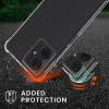 Kwmobile калъф с връзка за Motorola Moto G64, прозрачен/черен, силиконов, KWM000022SU001C