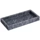 Tava vanity marmura Navaris, 25x12x3 cm, baie si living, marmura, negru, piatra naturala