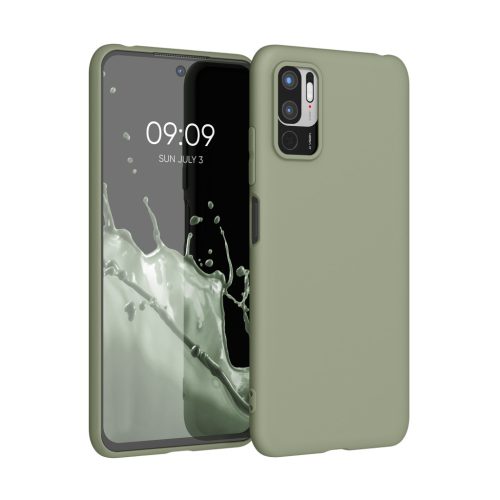 Kwmobile калъф за Xiaomi Redmi Note 10 5G, светло зелен, силиконов, KWM000012ZM028C