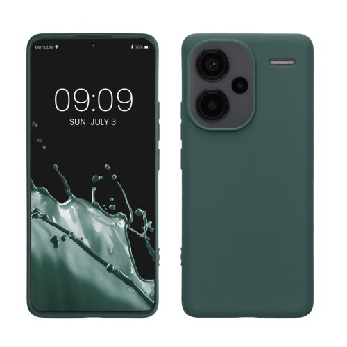 Kwmobile калъф за Xiaomi Redmi Note 13 Pro Plus 5G, зелен, силиконов, KWM000020KI009C