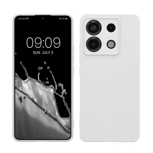 Kwmobile калъф за Xiaomi Redmi Note 13 Pro 5G, бял, силиконов, KWM000020LD025C