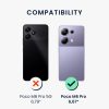 Kwmobile калъф за Poco M6 Pro, черен, силиконов, KWM000020OV001C