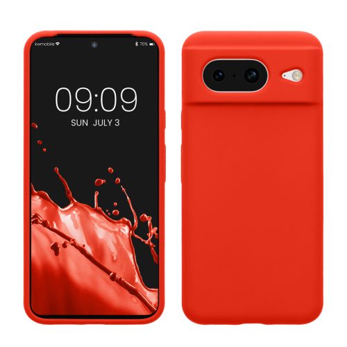 Kwmobile калъф за Google Pixel 8, оранжев, силиконов, KWM000020JF033C