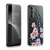 Комплект калъф и защитно фолио Kwmobile за Samsung Galaxy A54 5G, многоцветен, силикон/закалено стъкло, KWM000021SG001C
