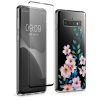 Комплект калъф и защитно фолио Kwmobile за Samsung Galaxy S10, многоцветен, силикон/закалено стъкло, KWM000021SH001C