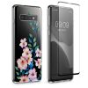 Комплект калъф и защитно фолио Kwmobile за Samsung Galaxy S10, многоцветен, силикон/закалено стъкло, KWM000021SH001C