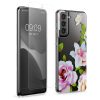 Комплект калъф и защитно фолио Kwmobile за Samsung Galaxy S21, многоцветен, силикон/закалено стъкло, KWM000021SJ001C