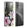 Комплект калъф и защитно фолио Kwmobile за Samsung Galaxy S21, многоцветен, силикон/закалено стъкло, KWM000021SJ001C