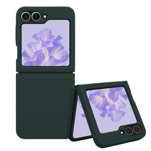 Kwmobile калъф за Samsung Galaxy Z Flip6, тъмнозелен, силиконов, KWM000021SK004C