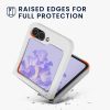 Kwmobile калъф за Samsung Galaxy Z Flip6, бял, силиконов, KWM000021SK006C