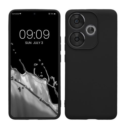Kwmobile калъф за Poco F6, черен, силиконов, KWM000020OW001C