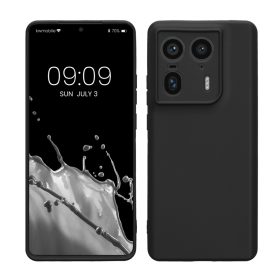   Kwmobile калъф за Motorola Edge 50 Ultra, черен, силиконов, KWM000022SW001C