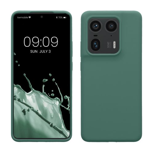 Kwmobile калъф за Motorola Edge 50 Ultra, зелен, силиконов, KWM000022SX004C