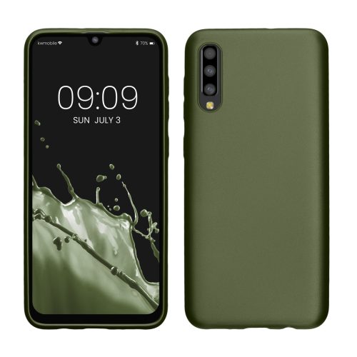 Kwmobile калъф за Samsung Galaxy A50, зелен, силиконов, KWM000009TA018C