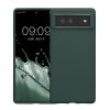 Kwmobile калъф за Google Pixel 6, тъмнозелен, силиконов, KWM000013DV048C