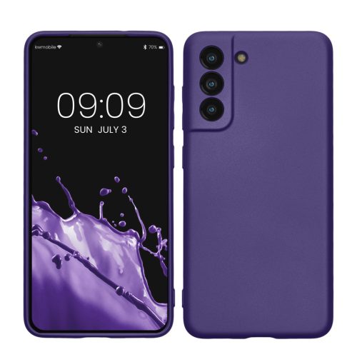 Kwmobile калъф за Samsung Galaxy S21 FE, син, силиконов, KWM000013FE017C