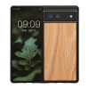 Kwmobile калъф за Google Pixel 6, кафяв, дърво/силикон, KWM000013NC002C